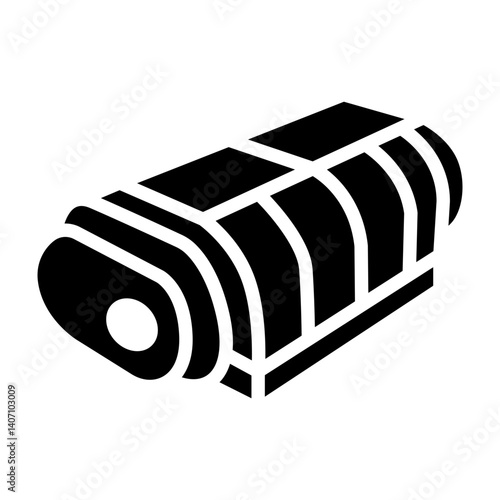 Supercharger Vector Glyph Icon Design