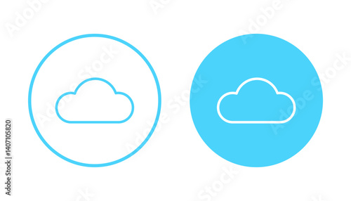 Cloud icon vector. cloud sign and symbol