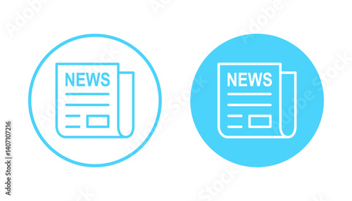 Newspaper icon vector. news paper sign and symbolign
