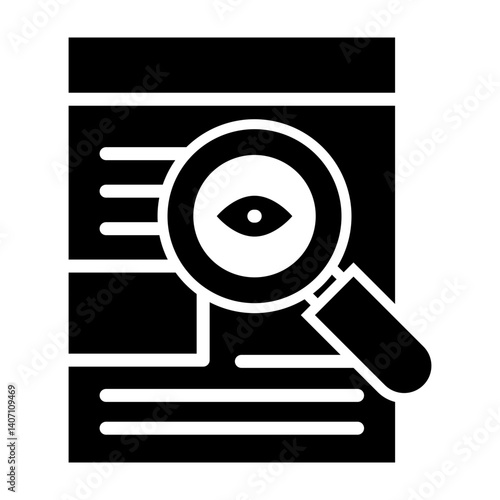 Contextual Inquiry  Vector Glyph Icon Design
