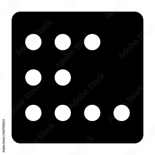 Dot Voting  Vector Glyph Icon Design