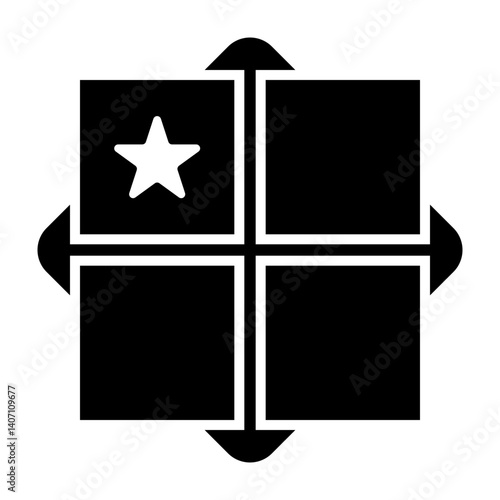 Prioritization Matrix  Vector Glyph Icon Design