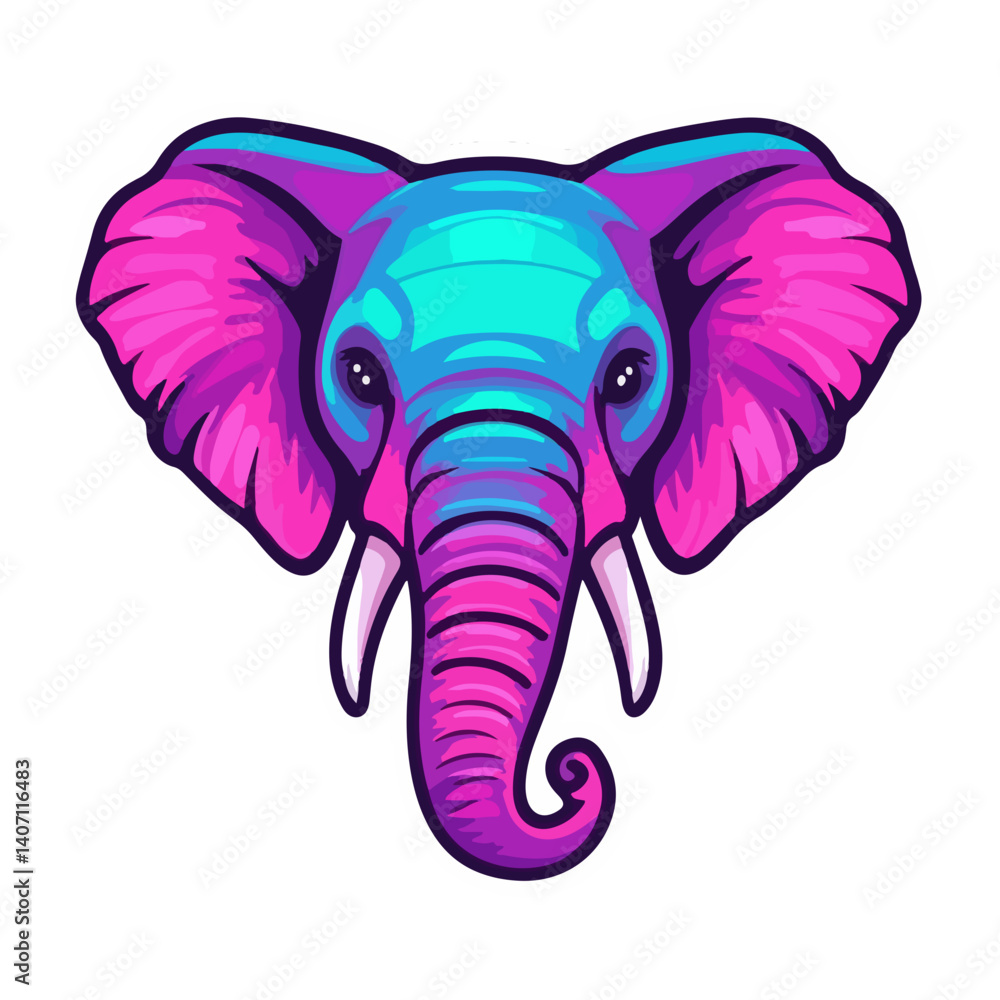 Fototapeta premium elephant, animal, vector, transparent background