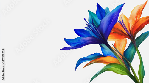 Elegant wedding invitation card background . Minimal hand painted watercolor botanical flowers texture template background. Design for wedding, vip cover, poster, rsvp moderncard.Valentine's Day