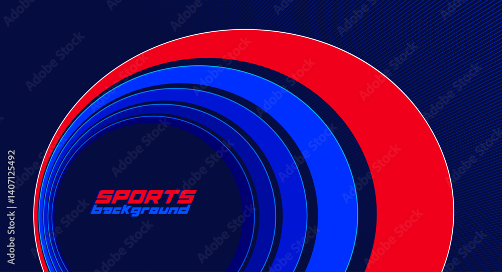 Fototapeta premium Sports abstract vector background 3D dimensional vector design with place for text, poster banner or any ads template, sport games or racing and running activities.