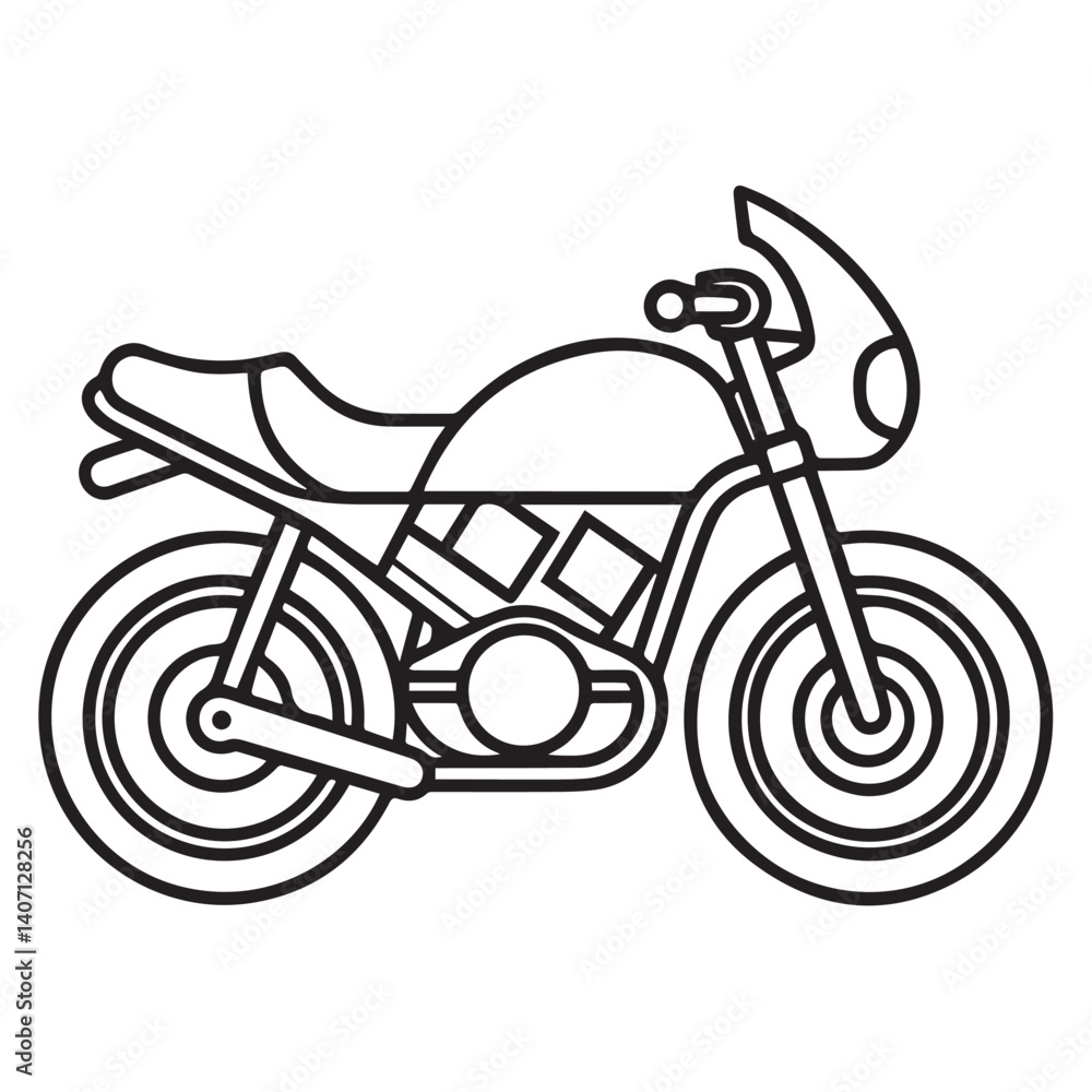 retro motorcycle vector illustration retro motorcycle vector illustration