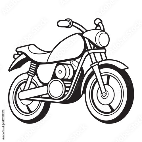 vector illustration of motorcycle