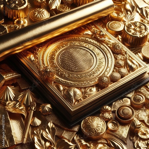 Gold craft projects and bookbinding