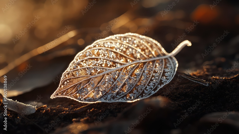 Obraz premium ethereal leaf beauty