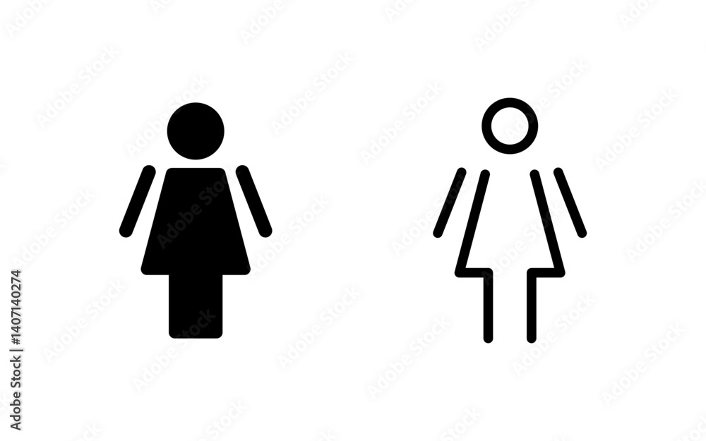 Female icon vector illustration. woman sign and symbol Female icon vector illustration. woman sign and symbol