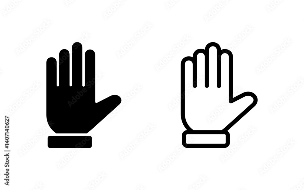 Hand icon vector illustration. hand sign and symbol. hand gesture