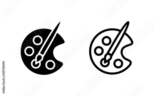 Paint icon vector illustration. paint brush sign and symbol. paint roller icon vector