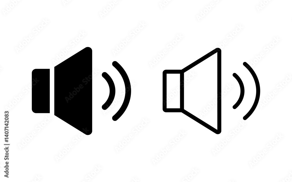 Speaker icon vector illustration. volume sign and symbol. loudspeaker icon. sound symbol Speaker icon vector illustration. volume sign and symbol. loudspeaker icon. sound symbol