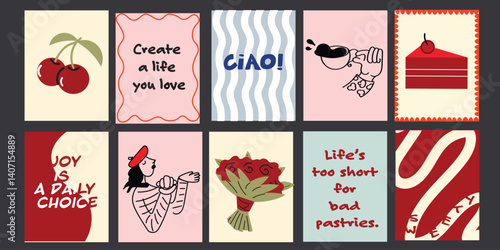 b7.Botanical food prints inspired by fine art. Modern and warm decor option.

