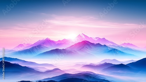 Majestic Sunrise Mountains