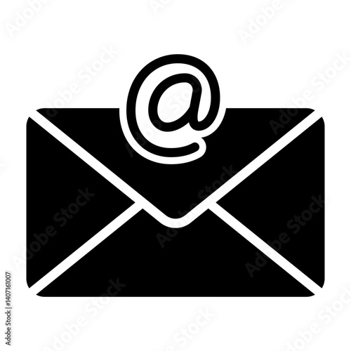 Email Vector Glyph Icon Design