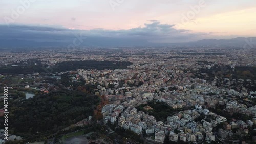 Wallpaper Mural aerial view of the city Rome Torontodigital.ca