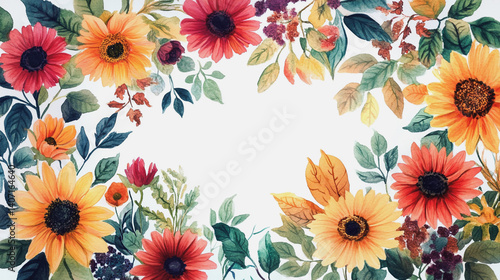 Elegant wedding invitation card background . Minimal hand painted watercolor botanical flowers texture template background. Design for wedding, vip cover, poster, rsvp moderncard.Valentine's Day