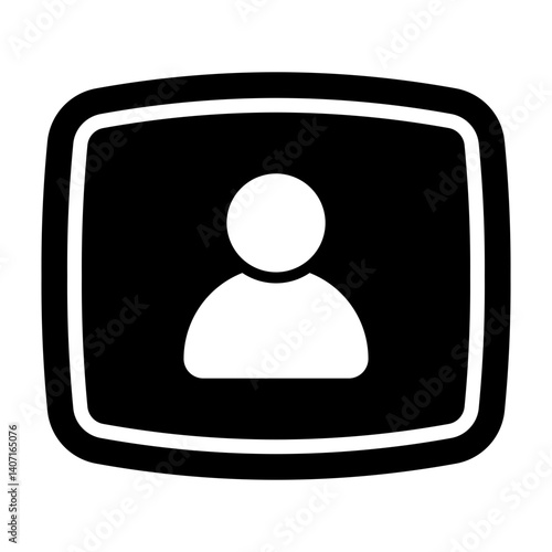 Single Player Icon Vector Glyph Icon Design