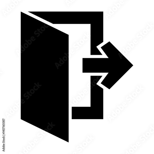 Exit Door Vector Glyph Icon Design Free Download Exit Door Vector Glyph Icon Design - GFXLoad