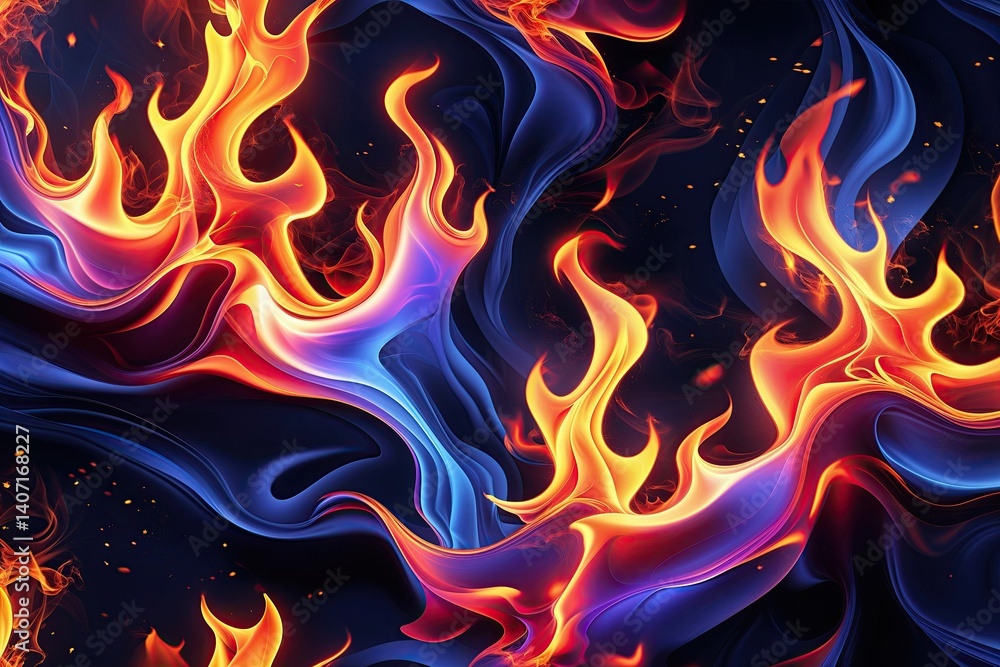Vibrant Fiery Blaze Textile Design Featuring Dynamic Patterns and Rich Colors Vibrant Fiery Blaze Textile Design Featuring Dynamic Patterns and Rich Colors