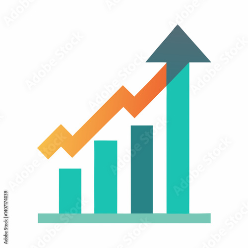 Free Download business graph with arrow - GFXLoad
