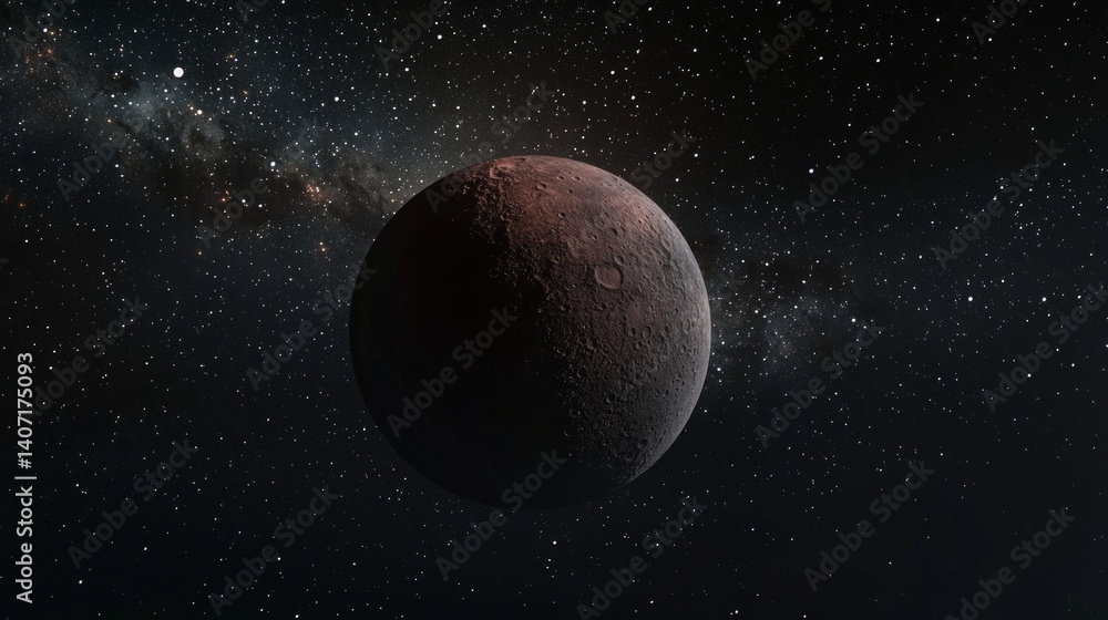 Fototapeta premium Captivating Astrophotography of a Planet in Stellar Surroundings
