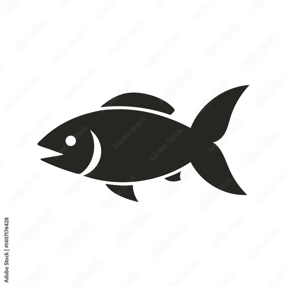 Fish or seafood flat vector icon Fish or seafood flat vector icon
