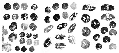 Grunge stains hand drawn vector seamless background. Texture of dirty ink circles. Black paint dry brush splashes, stains background. Abstract rough spots, background with spots. Wrapping paper design