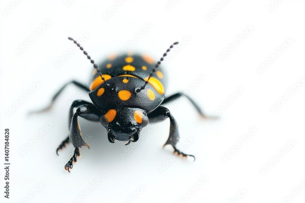 beetle close-up stock image, isolated on a white background beetle close-up stock image, isolated on a white background