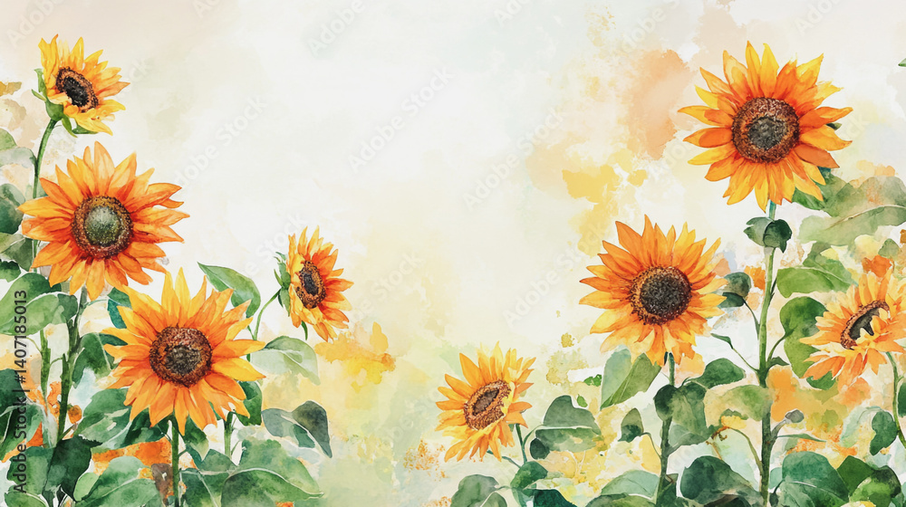 Obraz premium Elegant wedding invitation card background . Minimal hand painted watercolor botanical flowers texture template background. Design for wedding, vip cover, poster, rsvp moderncard.Valentine's Day