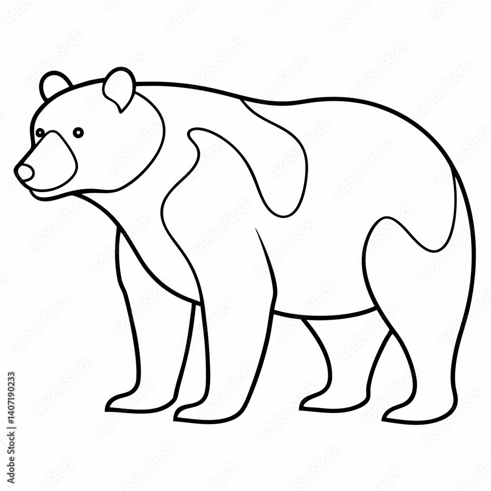 Fototapeta premium bear vector illustration