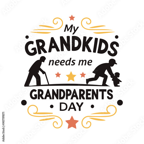 Grandparents Day Vector Illustration Celebrating Family Bond And Love For Grandkids