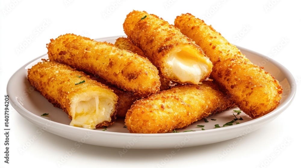 Crispy and Golden Fried Cheese Sticks on a Plate Ideal for Appetizer or Snack Time Treats Crispy and Golden Fried Cheese Sticks on a Plate Ideal for Appetizer or Snack Time Treats