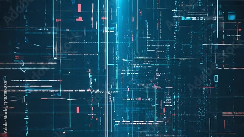 Explore a dynamic abstract technology background featuring intersecting lines and squares. Perfect for modern design projects