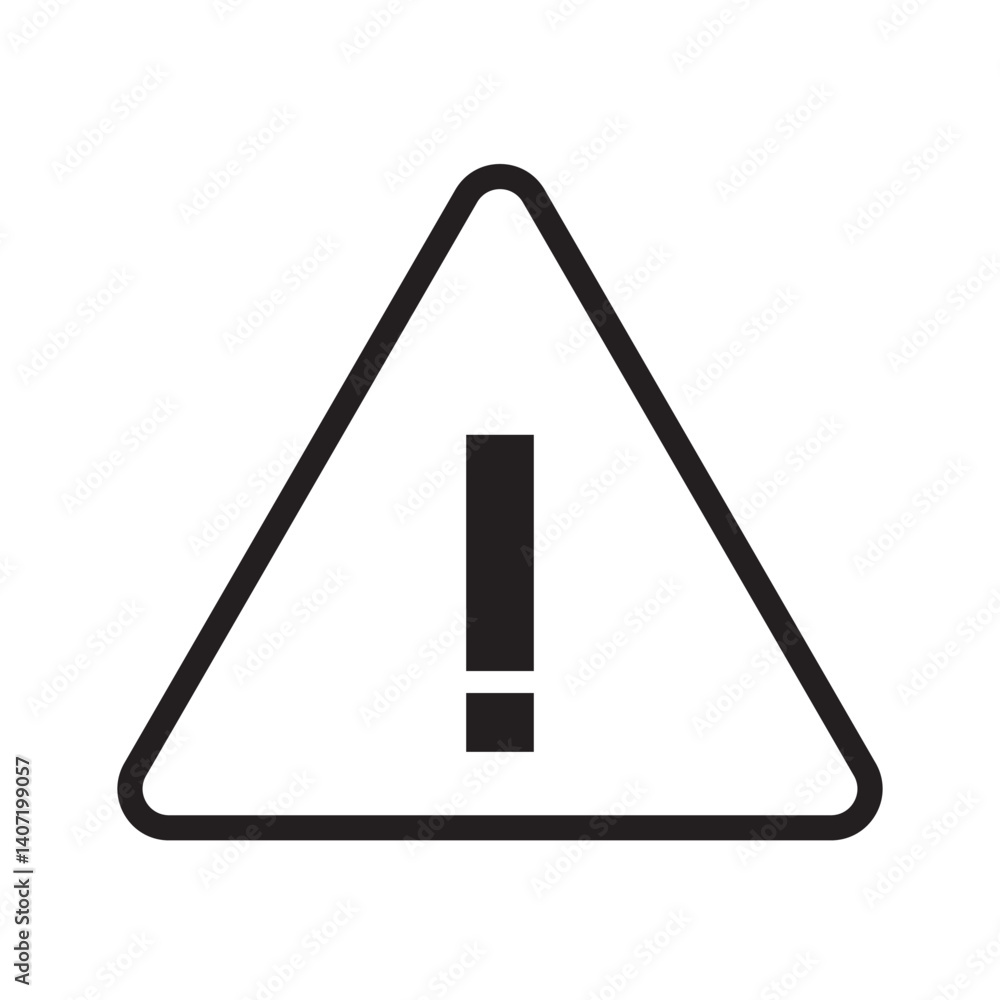 Attention caution sign warning symbol icon set danger Exclamation mark signs Triangular vector illustration. Danger warning icon set.  danger and warning signs. Caution alarm set. Road sign alert. 