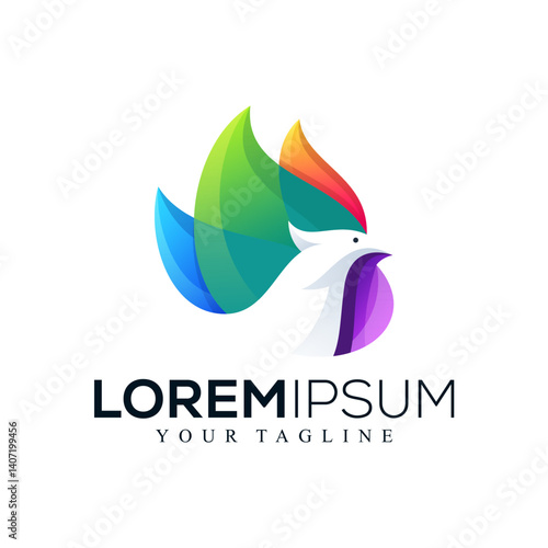 Abstract bird logo design Free Download Abstract bird logo design - GFXLoad