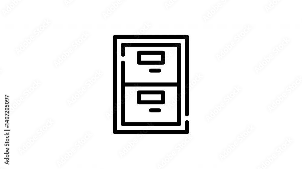 icon line motion graphic folder icon line motion graphic folder
