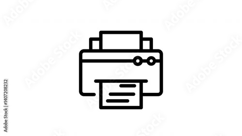 icon line motion graphic print
