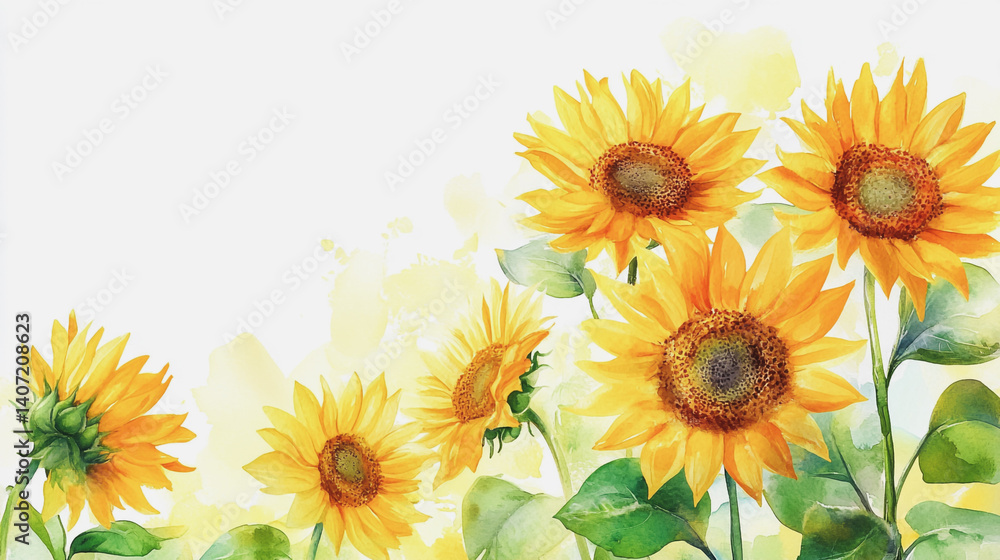 Obraz premium Elegant wedding invitation card background . Minimal hand painted watercolor botanical flowers texture template background. Design for wedding, vip cover, poster, rsvp moderncard.Valentine's Day