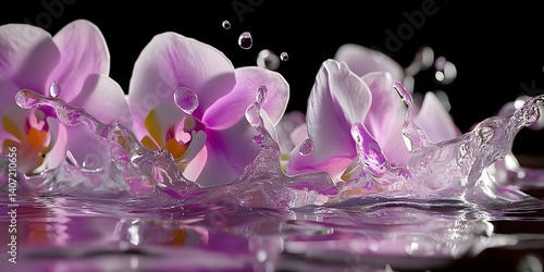High definition orchid flowers bloom