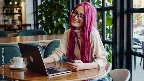 The Woman with Pink Hair