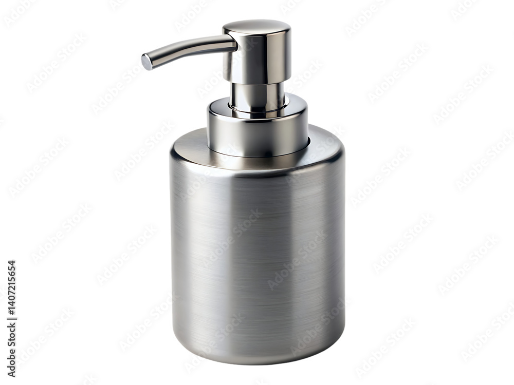 Obraz premium brushed nickel sunscreen lotion pump
