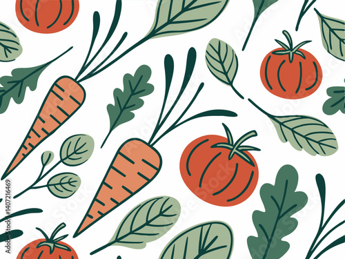 vegetable seamless pattern
