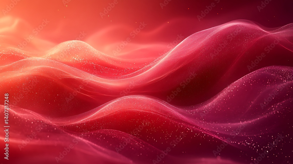 Obraz premium Digital red glow soft lines high resolution Wallpaper
