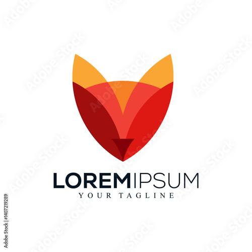 Free Download Abstract fox logo design - GFXLoad