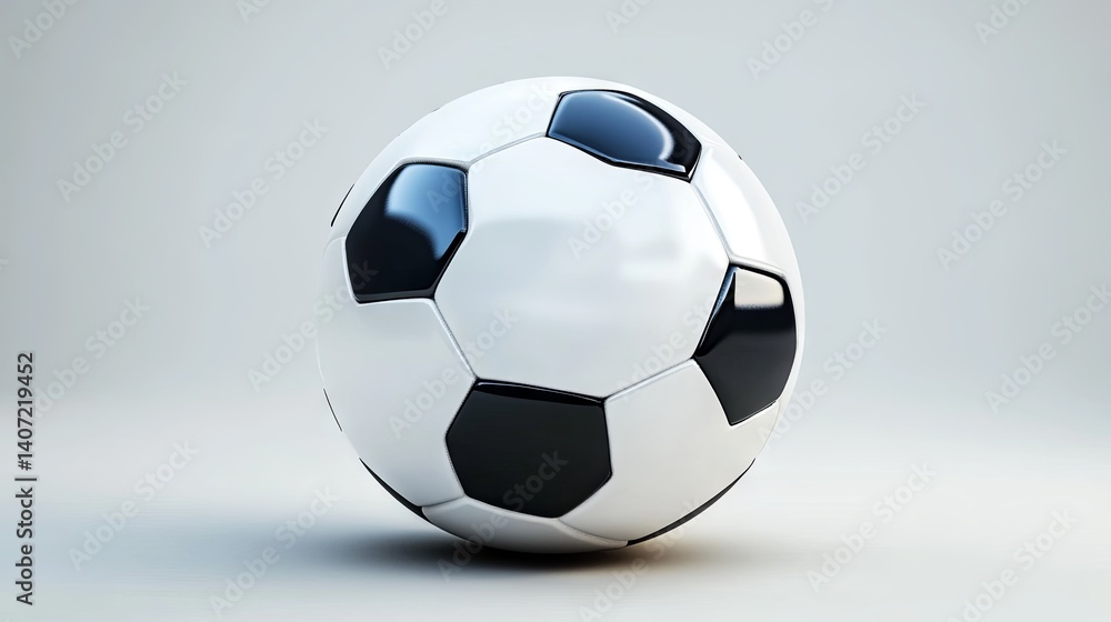 Fototapeta premium Soccer ball logo on isolated background 