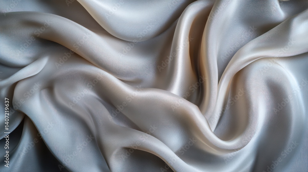 Fototapeta premium Smooth Ivory Fabric Drape