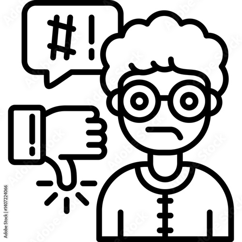 Bullying Icon Vector Element