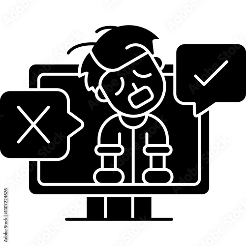 True False Icon Vector Element